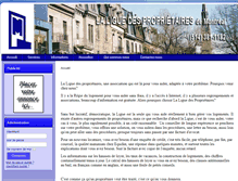 Tablet Screenshot of liguedesproprietaires.ca